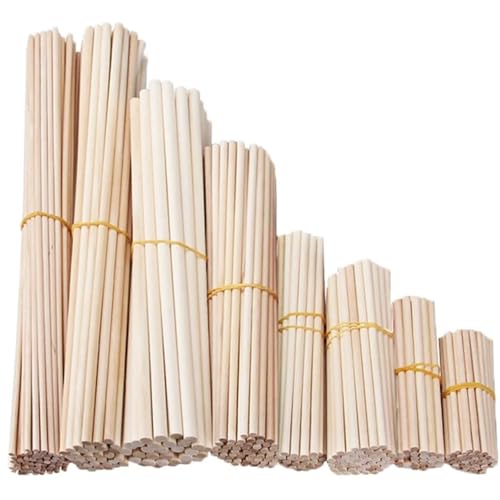 ZRHWSPD Holzstäbchen Zum Basteln Holzstäbchen for Basteln, Holzstäbchen for Basteln(50pcs 3.0mmx100mm) von ZRHWSPD