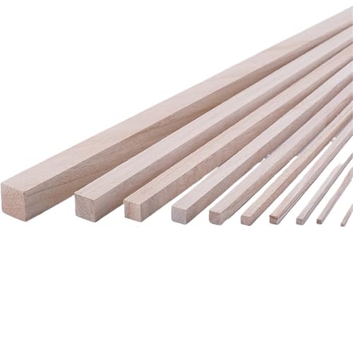 ZRHWSPD Holzstäbchen Zum Basteln Länge 30cm Lange Quadratische Holz Bar Holz Stick Streifen for Flugzeug Modell DIY Handgemachte Handwerk(20PCS 2mm) von ZRHWSPD