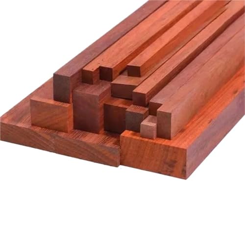 ZRHWSPD Holzstäbchen Zum Basteln Lange Streifen aus rotem Palisander, Hartholz, quadratische Streifen, DIY, handgefertigt, Modellbau, Schnitzerei(50x4x3cm) von ZRHWSPD