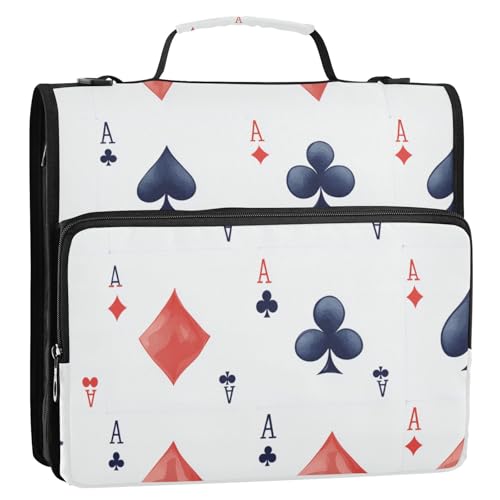 Lustiges Ringbuch mit 3 Ringen, mit Reißverschluss, Griff und abnehmbarem Schultergurt, mehrere Taschen, Schulordner, Organizer für Büro, Schule Lustiges Ringbuch mit 3 Ringen, mit Reißverschluss, Griff und abnehmbarem Schultergurt, mehrere Taschen, Schulordner, Organizer für Büro, Schule von ZRWLUCKY