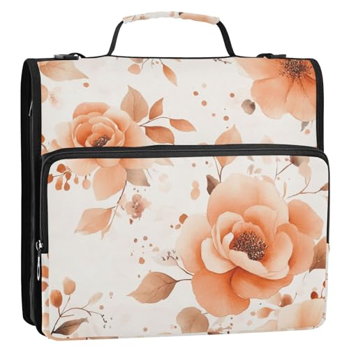 Organizer mit 3 Ringen, 3,8 cm, mit Schultergurt und Griff, mehrere Taschen, Dokumentenmappe, Organizer für Büro, Schule Organizer mit 3 Ringen, 3,8 cm, mit Schultergurt und Griff, mehrere Taschen, Dokumentenmappe, Organizer für Büro, Schule von ZRWLUCKY