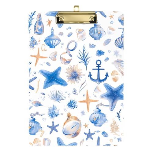 ZRWLUCKY Acryl-Klemmbretter mit blauem Seeschiff, Hartfaserplatte für Klassenzimmer, Lehrer, Gymnasium, Größe 22,9 x 30,5 cm ZRWLUCKY Acryl-Klemmbretter mit blauem Seeschiff, Hartfaserplatte für Klassenzimmer, Lehrer, Gymnasium, Größe 22,9 x 30,5 cm von ZRWLUCKY