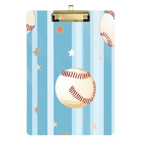 ZRWLUCKY Baseball-Klemmbrett, Standardloch für Softball-Trainer, Klemmbrett für Lehrer, Größe 22,9 x 30,5 cm, Blau ZRWLUCKY Baseball-Klemmbrett, Standardloch für Softball-Trainer, Klemmbrett für Lehrer, Größe 22,9 x 30,5 cm, Blau von ZRWLUCKY