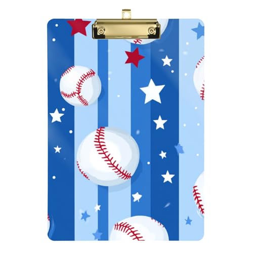 ZRWLUCKY - Baseball und Sterne Klemmbrett für Softballtrainer Klemmbrett Lehrer Größe 9x12 ZRWLUCKY - Baseball und Sterne Klemmbrett für Softballtrainer Klemmbrett Lehrer Größe 9x12 von ZRWLUCKY