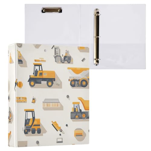 ZRWLUCKY Bauszene, beige, 3,5 cm Ordner, drei Ringe, Ordner mit Klemmbrett, 1/2 Packung Ordner, Büroordner, Hardcover ZRWLUCKY Bauszene, beige, 3,5 cm Ordner, drei Ringe, Ordner mit Klemmbrett, 1/2 Packung Ordner, Büroordner, Hardcover von ZRWLUCKY