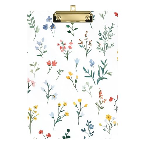 ZRWLUCKY - Büro-Clipp-Tafeln mit gelben Blumen und Acryl, niedlich für Softballtrainer, Klemmbrett für Lehrer, Größe 9 x 12 ZRWLUCKY - Büro-Clipp-Tafeln mit gelben Blumen und Acryl, niedlich für Softballtrainer, Klemmbrett für Lehrer, Größe 9 x 12 von ZRWLUCKY