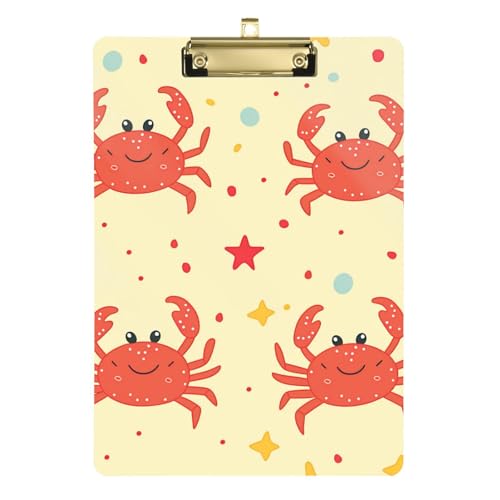 ZRWLUCKY Cute Crab 1 Klemmbrett Acryl Cute für Volleyball Baseball Trainer Größe 9 x 12 ZRWLUCKY Cute Crab 1 Klemmbrett Acryl Cute für Volleyball Baseball Trainer Größe 9 x 12 von ZRWLUCKY