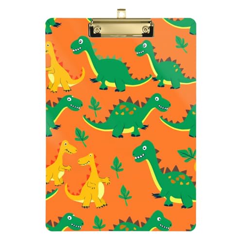 ZRWLUCKY Doppel-Klemmbrett mit Dinosaurier-Motiv, Acryl, niedlich, für Klassenzimmer, für Lehrer, Gymnasium, Größe 22,9 x 30,5 cm ZRWLUCKY Doppel-Klemmbrett mit Dinosaurier-Motiv, Acryl, niedlich, für Klassenzimmer, für Lehrer, Gymnasium, Größe 22,9 x 30,5 cm von ZRWLUCKY
