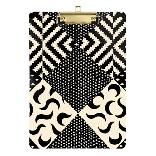 ZRWLUCKY Dreamy Style Klemmbrett für Klemmbrett, für Lehrer, Größe 22,9 x 30,5 cm, Schwarz und Weiß ZRWLUCKY Dreamy Style Klemmbrett für Klemmbrett, für Lehrer, Größe 22,9 x 30,5 cm, Schwarz und Weiß von ZRWLUCKY