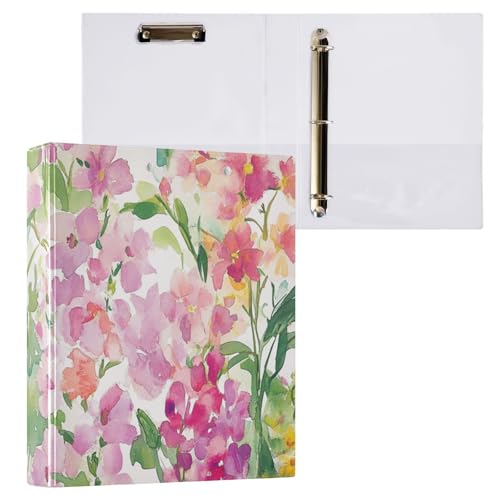 ZRWLUCKY Fireweed Beauty Flowers Notizbuch, 3,5 cm, runde Ringe, Notizbuch, Ordner mit Klemmbrett, 1/2 Stück, Büroordner, Hardcover ZRWLUCKY Fireweed Beauty Flowers Notizbuch, 3,5 cm, runde Ringe, Notizbuch, Ordner mit Klemmbrett, 1/2 Stück, Büroordner, Hardcover von ZRWLUCKY