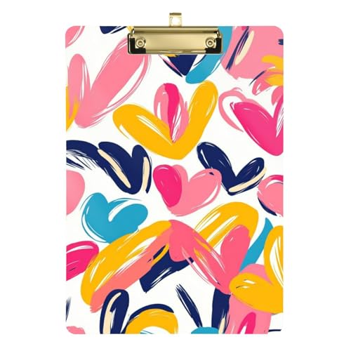 ZRWLUCKY Heart Beauty Klemmbrett-Hülle, Metall, Standardloch für Fußball, Softball, Coaching, Größe 22,9 x 30,5 cm ZRWLUCKY Heart Beauty Klemmbrett-Hülle, Metall, Standardloch für Fußball, Softball, Coaching, Größe 22,9 x 30,5 cm von ZRWLUCKY
