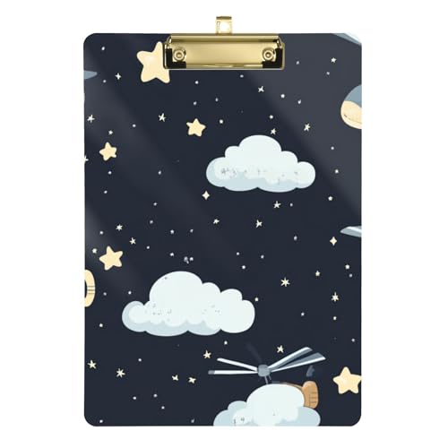 ZRWLUCKY Helikopter und Sterne, Wolken-Klemmbrett mit Aufhängehaken, Standardloch für Krankenschwestern, Hausunternehmer, Größe 22,9 x 30,5 cm ZRWLUCKY Helikopter und Sterne, Wolken-Klemmbrett mit Aufhängehaken, Standardloch für Krankenschwestern, Hausunternehmer, Größe 22,9 x 30,5 cm von ZRWLUCKY