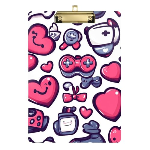 ZRWLUCKY Kleines Muster, Pfirsich- und Weiß-Menühalter, Klemmbrett, Hartpappe für Hausaufgaben, pädiatrisch, Größe 22,9 x 30,5 cm ZRWLUCKY Kleines Muster, Pfirsich- und Weiß-Menühalter, Klemmbrett, Hartpappe für Hausaufgaben, pädiatrisch, Größe 22,9 x 30,5 cm von ZRWLUCKY