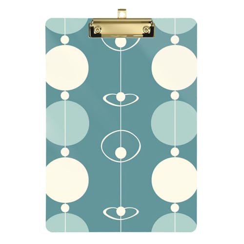 ZRWLUCKY Klemmbrett Kreis 1, transparent, für Hausaufgaben, pädiatrisch, Größe 22,9 x 30,5 cm, Blaugrün ZRWLUCKY Klemmbrett Kreis 1, transparent, für Hausaufgaben, pädiatrisch, Größe 22,9 x 30,5 cm, Blaugrün von ZRWLUCKY