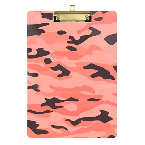 ZRWLUCKY Klemmbrett aus Kunststoff, Camouflage-Stil, für Mädchen, Standard-Loch, für Polizei, Büro, Krankenschwester, Fußball, Trainer, Größe 22,9 x 30,5 cm, Orange ZRWLUCKY Klemmbrett aus Kunststoff, Camouflage-Stil, für Mädchen, Standard-Loch, für Polizei, Büro, Krankenschwester, Fußball, Trainer, Größe 22,9 x 30,5 cm, Orange von ZRWLUCKY