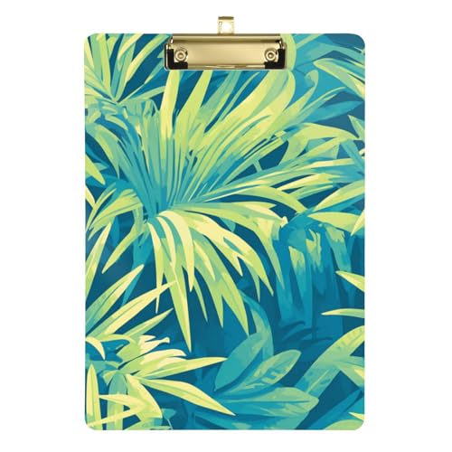 ZRWLUCKY Klemmbrett für Damen, tropische Palme, transparent, für Krankenpfleger, Studenten, Handel, Größe 22,9 x 30,5 cm ZRWLUCKY Klemmbrett für Damen, tropische Palme, transparent, für Krankenpfleger, Studenten, Handel, Größe 22,9 x 30,5 cm von ZRWLUCKY
