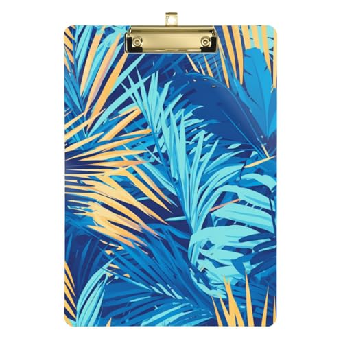 ZRWLUCKY Klemmbrett für Dokumente, Standard-Loch, für Klassenzimmer, Lehrer, Größe 22,9 x 30,5 cm, Palmblattblau ZRWLUCKY Klemmbrett für Dokumente, Standard-Loch, für Klassenzimmer, Lehrer, Größe 22,9 x 30,5 cm, Palmblattblau von ZRWLUCKY