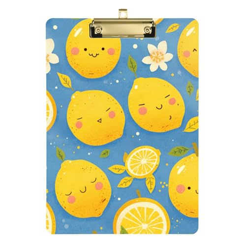 ZRWLUCKY Klemmbrett für Mädchen, wasserdicht, für Schüler, Mädchen, Kinder, Lehrer, Größe 22,9 x 30,5 cm, Gelb / Zitronenblau ZRWLUCKY Klemmbrett für Mädchen, wasserdicht, für Schüler, Mädchen, Kinder, Lehrer, Größe 22,9 x 30,5 cm, Gelb / Zitronenblau von ZRWLUCKY