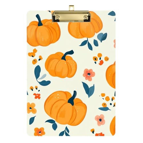 ZRWLUCKY Klemmbrett mit Feile, wasserdicht, für Schüler, Mädchen, Kinder, Lehrer, Klemmbrett, Größe 22,9 x 30,5 cm, Orange von ZRWLUCKY