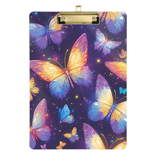 ZRWLUCKY Klemmbrett mit Schmetterlings-Zahnung, Kunststoff, für legale Frauen, Basketball-Trainer, Größe 22,9 x 30,5 cm von ZRWLUCKY
