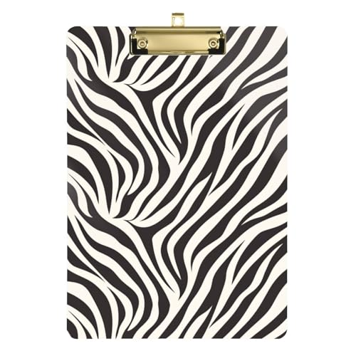 ZRWLUCKY Klemmbrett mit Tierfell-Muster, Standard-Loch, für Volleyball, Baseball, Trainer, Größe 22,9 x 30,5 cm, Schwarz / Weiß ZRWLUCKY Klemmbrett mit Tierfell-Muster, Standard-Loch, für Volleyball, Baseball, Trainer, Größe 22,9 x 30,5 cm, Schwarz / Weiß von ZRWLUCKY