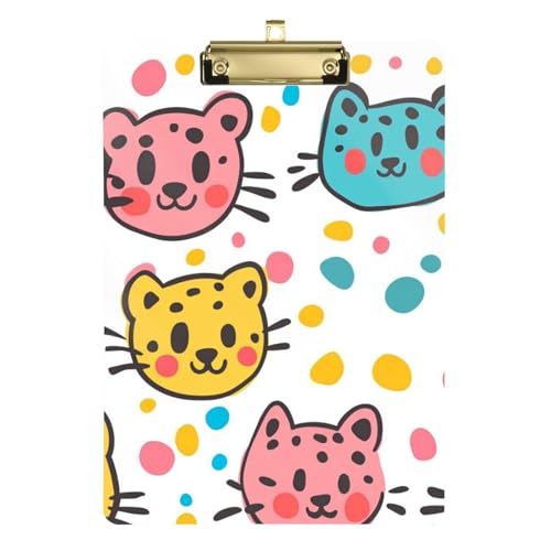 ZRWLUCKY Klemmbrett mit bunten Punkten und Tieren, transparent, für Klemmbrett, Lehrer, Größe 22,9 x 30,5 cm ZRWLUCKY Klemmbrett mit bunten Punkten und Tieren, transparent, für Klemmbrett, Lehrer, Größe 22,9 x 30,5 cm von ZRWLUCKY