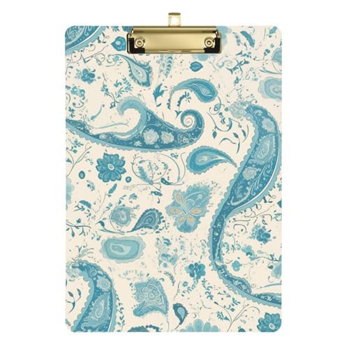ZRWLUCKY Klemmbrett mit einfacher Form, Standard-Loch, für Krankenschwestern, Hausunternehmer, Größe 22,9 x 30,5 cm, Blaugrün ZRWLUCKY Klemmbrett mit einfacher Form, Standard-Loch, für Krankenschwestern, Hausunternehmer, Größe 22,9 x 30,5 cm, Blaugrün von ZRWLUCKY