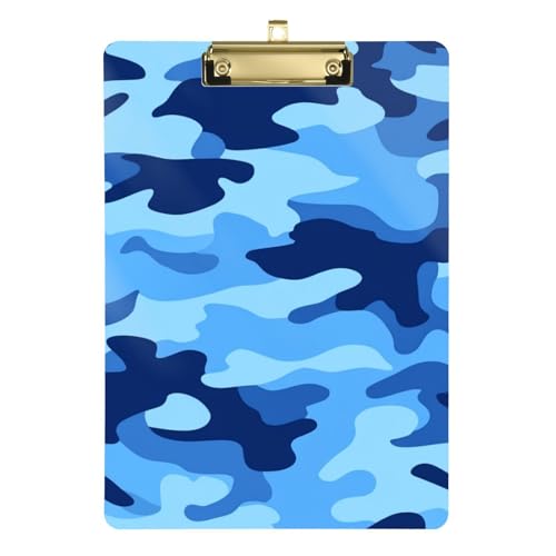 ZRWLUCKY Klemmbretter für Büro, Dunkelblau, Camouflage, transparent, für Klassenzimmer, für Lehrer, Grundschule, Größe 22,9 x 30,5 cm ZRWLUCKY Klemmbretter für Büro, Dunkelblau, Camouflage, transparent, für Klassenzimmer, für Lehrer, Grundschule, Größe 22,9 x 30,5 cm von ZRWLUCKY