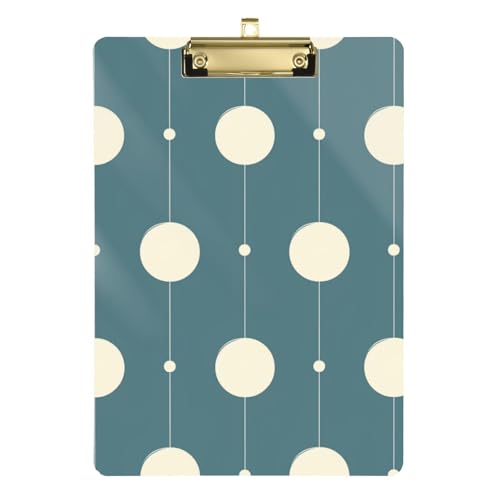 ZRWLUCKY Kompaktes Klemmbrett, Standardloch für Klassenzimmer der 5. Klasse, für Lehrer, Größe 22,9 x 30,5 cm, Kreis und Beige ZRWLUCKY Kompaktes Klemmbrett, Standardloch für Klassenzimmer der 5. Klasse, für Lehrer, Größe 22,9 x 30,5 cm, Kreis und Beige von ZRWLUCKY