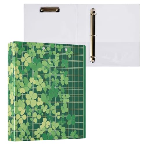ZRWLUCKY Lucky Clovers Notizbuch, 3 Ringe, 1 und 1/2 Zoll, Notizbücher mit Klemmbrett, 1/2er-Pack, Schulbedarf, 200 Blatt ZRWLUCKY Lucky Clovers Notizbuch, 3 Ringe, 1 und 1/2 Zoll, Notizbücher mit Klemmbrett, 1/2er-Pack, Schulbedarf, 200 Blatt von ZRWLUCKY