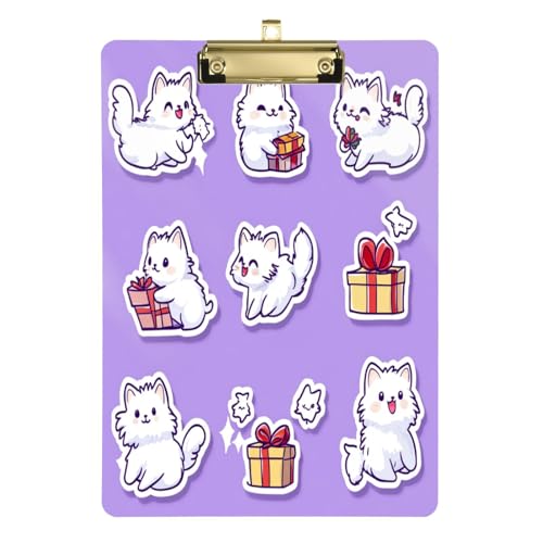 ZRWLUCKY Lustiges Katzen-Geschenk, violetter Ordner mit Klemmbrett, insidrtransparent, für Polizei, Büro, Krankenschwester, Fußball, Trainer, Größe 22,9 x 30,5 cm ZRWLUCKY Lustiges Katzen-Geschenk, violetter Ordner mit Klemmbrett, insidrtransparent, für Polizei, Büro, Krankenschwester, Fußball, Trainer, Größe 22,9 x 30,5 cm von ZRWLUCKY