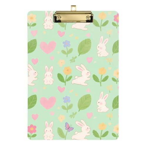 ZRWLUCKY Medizinisches Klemmbrett mit frischem Muster, Hartboard für Lehrer, Portfolio, Klemmbrett, Größe 22,9 x 30,5 cm, Grün ZRWLUCKY Medizinisches Klemmbrett mit frischem Muster, Hartboard für Lehrer, Portfolio, Klemmbrett, Größe 22,9 x 30,5 cm, Grün von ZRWLUCKY