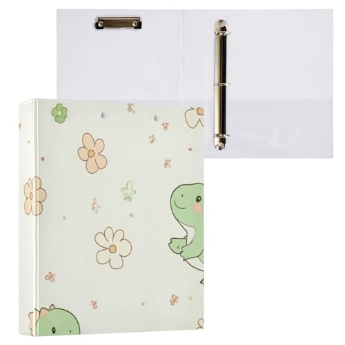 ZRWLUCKY Niedliche Dinosaurier, grüne runde Ringe, Notizbuch, Ordner, 1 und 1/2 Zoll, Notizbuch, Ordner mit Klemmbrett, 1/2 Packung, Ordner für Studenten, 200 Blatt ZRWLUCKY Niedliche Dinosaurier, grüne runde Ringe, Notizbuch, Ordner, 1 und 1/2 Zoll, Notizbuch, Ordner mit Klemmbrett, 1/2 Packung, Ordner für Studenten, 200 Blatt von ZRWLUCKY
