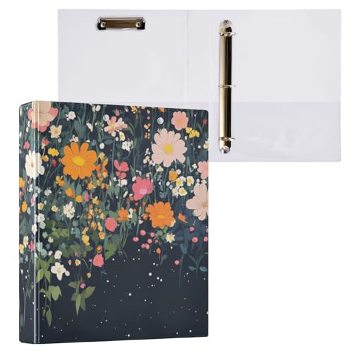 ZRWLUCKY Notizbuchordner mit 3 Ringen, 3,8 cm, mit Klemmbrett, 1/2 Packungen, Ordner für Studenten, Hardcover von ZRWLUCKY