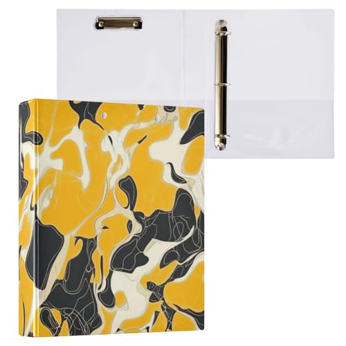 ZRWLUCKY Ordner mit 3 Ringen und Klemmbrett, 3,5 cm, Camouflagegelb, 1/2er-Pack, Büroordner, Hardcover ZRWLUCKY Ordner mit 3 Ringen und Klemmbrett, 3,5 cm, Camouflagegelb, 1/2er-Pack, Büroordner, Hardcover von ZRWLUCKY