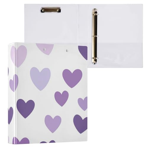 ZRWLUCKY Ringbuch mit Klemmbrett, klein, 3,8 cm, Violett mit Klemmbrett, 1/2er-Pack, Büroordner, Hardcover ZRWLUCKY Ringbuch mit Klemmbrett, klein, 3,8 cm, Violett mit Klemmbrett, 1/2er-Pack, Büroordner, Hardcover von ZRWLUCKY