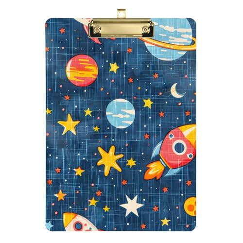 ZRWLUCKY Rockets Klemmbrett mit Standardloch für Trainer, medizinisches Klassenzimmer, Größe 22,9 x 30,5 cm, Dunkelblau ZRWLUCKY Rockets Klemmbrett mit Standardloch für Trainer, medizinisches Klassenzimmer, Größe 22,9 x 30,5 cm, Dunkelblau von ZRWLUCKY
