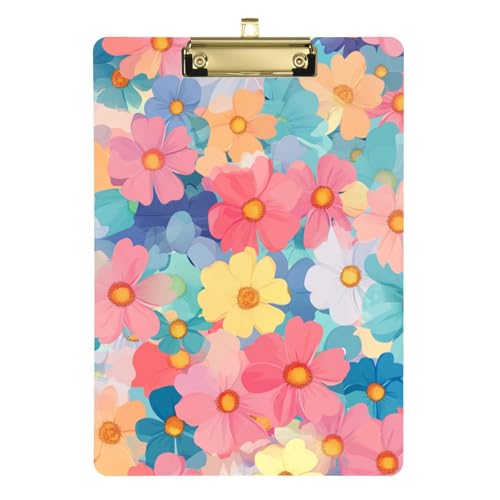 ZRWLUCKY Schönes Klemmbrett mit Wildblumen-Muster, Hartfaserplatte für Fußball-LKW-Fahrer, Größe 22,9 x 30,5 cm ZRWLUCKY Schönes Klemmbrett mit Wildblumen-Muster, Hartfaserplatte für Fußball-LKW-Fahrer, Größe 22,9 x 30,5 cm von ZRWLUCKY