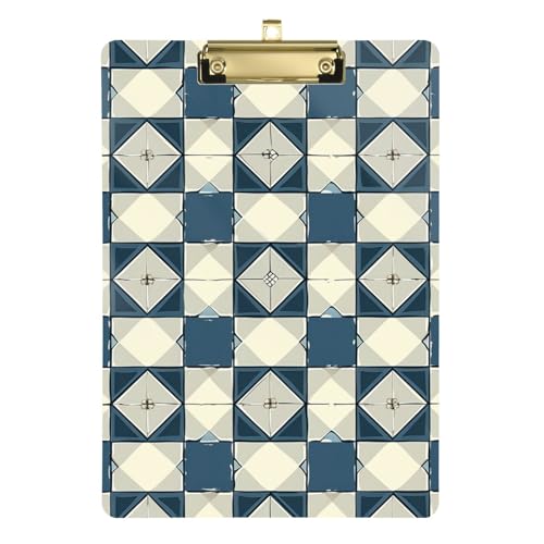 ZRWLUCKY Simple Check Blue Klemmbrett Dental Transparent für Fußball-LKW-Fahrer, Größe 22,9 x 30,5 cm ZRWLUCKY Simple Check Blue Klemmbrett Dental Transparent für Fußball-LKW-Fahrer, Größe 22,9 x 30,5 cm von ZRWLUCKY