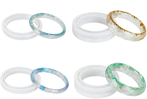 4 Größen Silikon Armreif Ring Form，Ring Gestalten Silikonformen，Epoxidharz Gießformen für DIY Schmuck Handwerk Casting Making. von ZSLJSWDZ