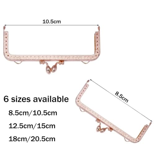Taschenrahmen Griff Tasche Zubehör Tasche Rahmen Schnalle DIY Handwerk Geldbörse Verschluss Rahmen Geldbörse Rahmen Geldbörse Rahmen Kuss Verschluss Tasche Kuss Verschluss Verschluss TaschenbüGel(12.5 von ZSREYFNB
