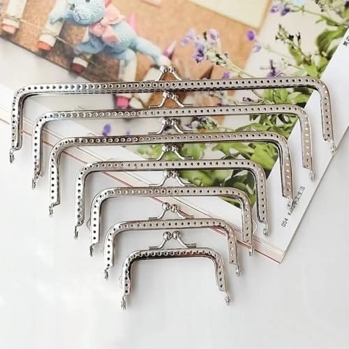 Taschenrahmen Metall-Geldbörsenrahmen, Kussverschluss, Vintage-Geldbörsenverschluss, Rahmen, Tasche, Kussverschluss, Schloss, DIY-Handwerk, Taschenrahmen, Schnalle, Henkel, Taschenzubehör TaschenbüGel Taschenrahmen Metall-Geldbörsenrahmen, Kussverschluss, Vintage-Geldbörsenverschluss, Rahmen, Tasche, Kussverschluss, Schloss, DIY-Handwerk, Taschenrahmen, Schnalle, Henkel, Taschenzubehör TaschenbüGel von ZSREYFNB