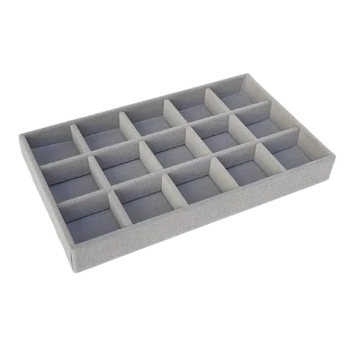 ZSREYFNB Schmuckaufbewahrung Schmuck-Display-Tablett, Schmuckschatulle, tragbare Aufbewahrungsbox for Ringe, Ohrringe und Halsketten SchmuckkäStchen(Type 3) von ZSREYFNB