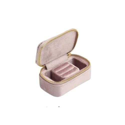 ZSREYFNB Schmuckaufbewahrung Schmuckschatulle, Mini-Reise-Schmuckschatulle, abnehmbare Aufbewahrungsbox for Ringe und Ohrringe SchmuckkäStchen(G118) von ZSREYFNB