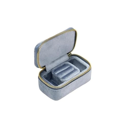 ZSREYFNB Schmuckaufbewahrung Schmuckschatulle, Mini-Reise-Schmuckschatulle, abnehmbare Aufbewahrungsbox for Ringe und Ohrringe SchmuckkäStchen(G80) von ZSREYFNB