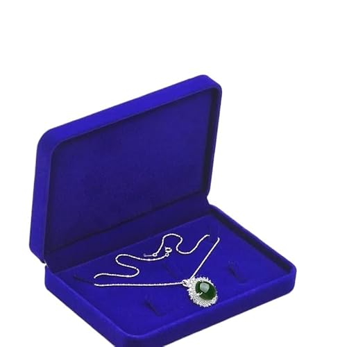 ZSREYFNB Schmuckaufbewahrung Tragbare Schmuckaufbewahrungsbox for Ohrringe, Halsketten und Ringe, Vitrine, Schmuckschatulle SchmuckkäStchen(Blue) von ZSREYFNB