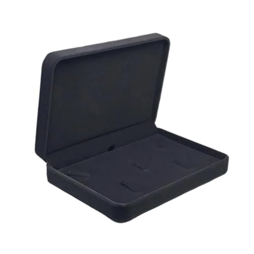 ZSREYFNB Schmuckaufbewahrung Tragbare Schmuckaufbewahrungsbox for Ohrringe, Halsketten und Ringe, Vitrine, Schmuckschatulle SchmuckkäStchen(Dark Grey) von ZSREYFNB