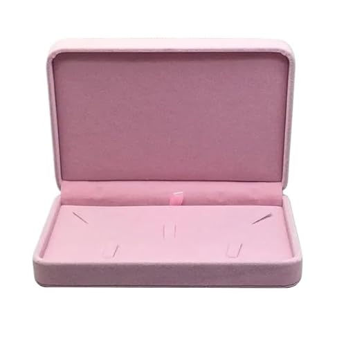 ZSREYFNB Schmuckaufbewahrung Tragbare Schmuckaufbewahrungsbox for Ohrringe, Halsketten und Ringe, Vitrine, Schmuckschatulle SchmuckkäStchen(Pink) von ZSREYFNB