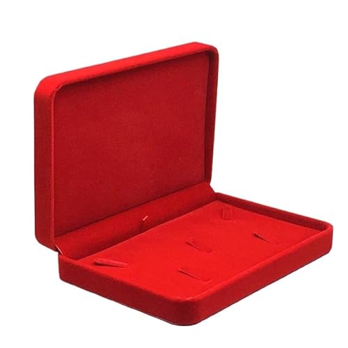 ZSREYFNB Schmuckaufbewahrung Tragbare Schmuckaufbewahrungsbox for Ohrringe, Halsketten und Ringe, Vitrine, Schmuckschatulle SchmuckkäStchen(Red) von ZSREYFNB