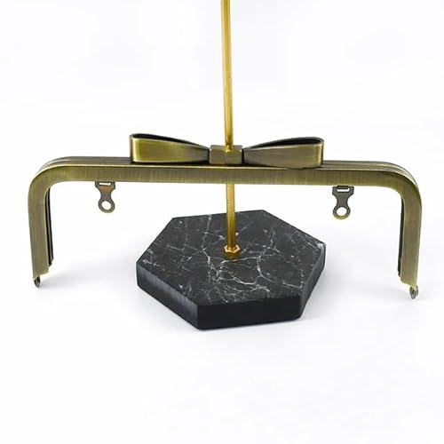 ZSREYFNB Taschenrahmen 1/2/5Pcs 20cm Metall Tasche Griff Geldbörse Rahmen Quadratische Glatte Kuss Verschluss Schraube Mund Gold Halterung Taschen Zubehör TaschenbüGel(Brass,20cm-2Pcs) von ZSREYFNB